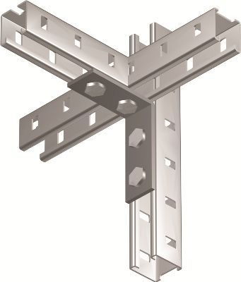 Уголок крепежный двойной, горячеоцинкованный Уголок крепежный двойной, горячеоцинкованный