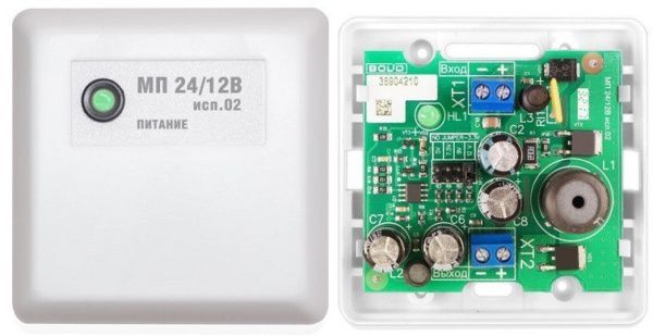 Модуль преобразователя Болид МП 24/12 В исп.02 Модуль преобразователя Болид МП 24/12 В исп.02