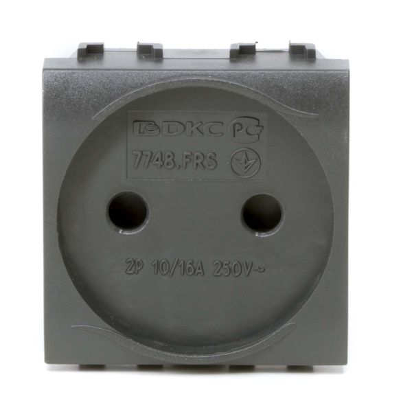 Электрическая розетка, без заземления, со шторками, черная, 2 мод. Электрическая розетка, без заземления, со шторками, черная, 2 мод.