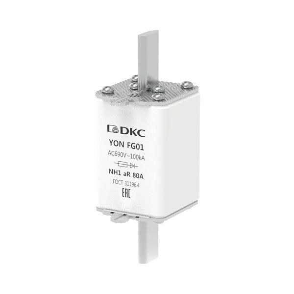 Предохранитель YON ножевого типа FG1 80А 690V характеристика aR Предохранитель YON ножевого типа FG1 80А 690V характеристика aR