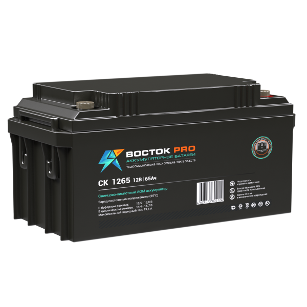 Аккумуляторы для систем безопасности CK-1265 Аккумуляторы для систем безопасности CK-1265