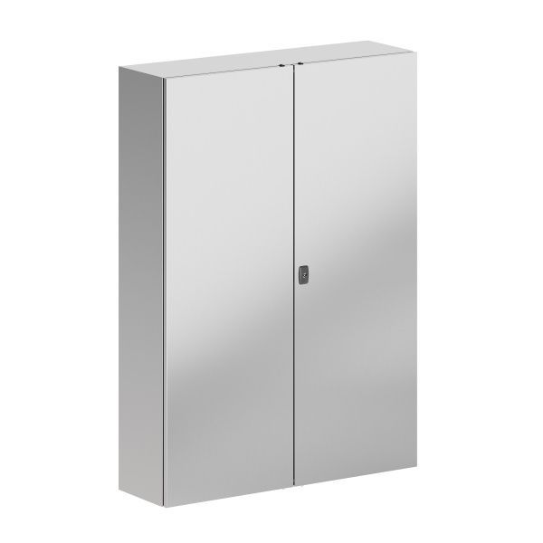 Корпус навесной STH с М/П двухдверный из нержавеющей cтали AISI316 ВxШxГ 1400x1000x300 мм, с фланцем, IP55 Корпус навесной STH с М/П двухдверный из нержавеющей cтали AISI316 ВxШxГ 1400x1000x300 мм, с фланцем, IP55