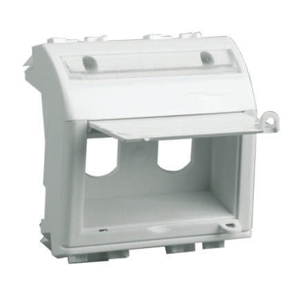 Адаптер для двух оптоволоконных разъемов типа ST, белый, 2мод. Адаптер для двух оптоволоконных разъемов типа ST, белый, 2мод.