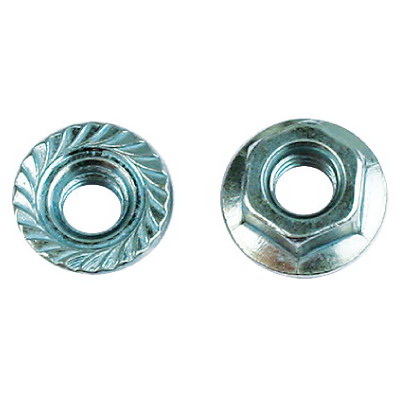 Гайка с насечкой, препятствующей откручиванию М12, горячеоцинкованная Гайка с насечкой, препятствующей откручиванию М12, горячеоцинкованная