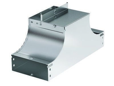 Т-Ответвитель вверх (плоский) TSS 80/80 в комплекте с крепежными элементами и соединительными пластинами, необходимыми для монтажа, горячеоцинкованный Т-Ответвитель вверх (плоский) TSS 80/80 в комплекте с крепежными элементами и соединительными пластинами, необходимыми для монтажа, горячеоцинкованный