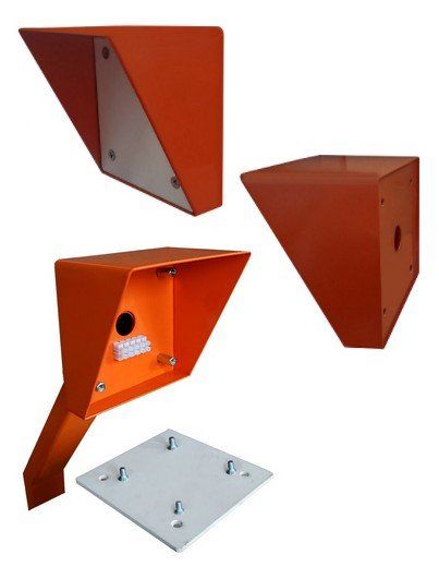 Кожух защитный от стойки для считывателя Аякс 150х150 мм, оранжевый Кожух защитный от стойки для считывателя Аякс 150х150 мм, оранжевый
