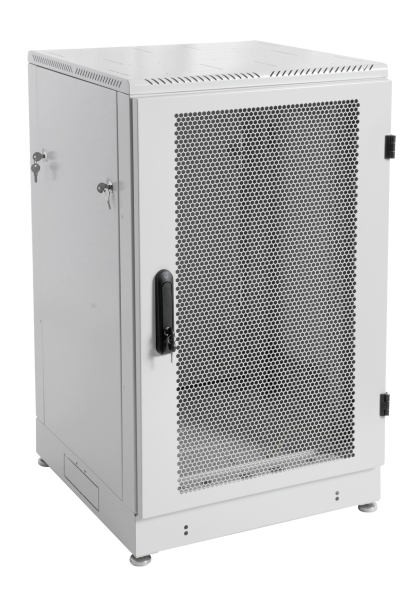 Шкаф телекоммуникационный напольный 18U (600 × 800) дверь перфорированная Шкаф телекоммуникационный напольный 18U (600 × 800) дверь перфорированная