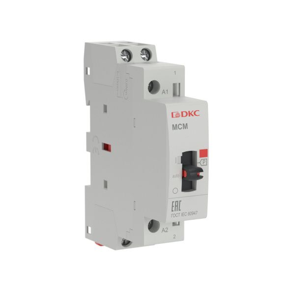 Контактор модульный YON max типа MCМ с ручным управлением, 2P, 25A, 240В, 2НО Контактор модульный YON max типа MCМ с ручным управлением, 2P, 25A, 240В, 2НО