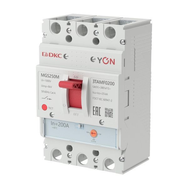 Авт. выкл. YON MGS250 3P 160-200A 25kA Авт. выкл. YON MGS250 3P 160-200A 25kA