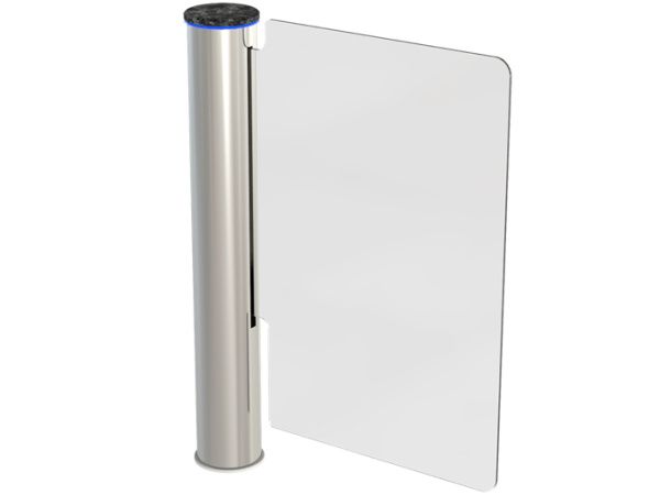 Турникет-калитка полноростовая моторизованная WING GL со створкой из закаленного стекла 900 мм Турникет-калитка полноростовая моторизованная WING GL со створкой из закаленного стекла 900 мм