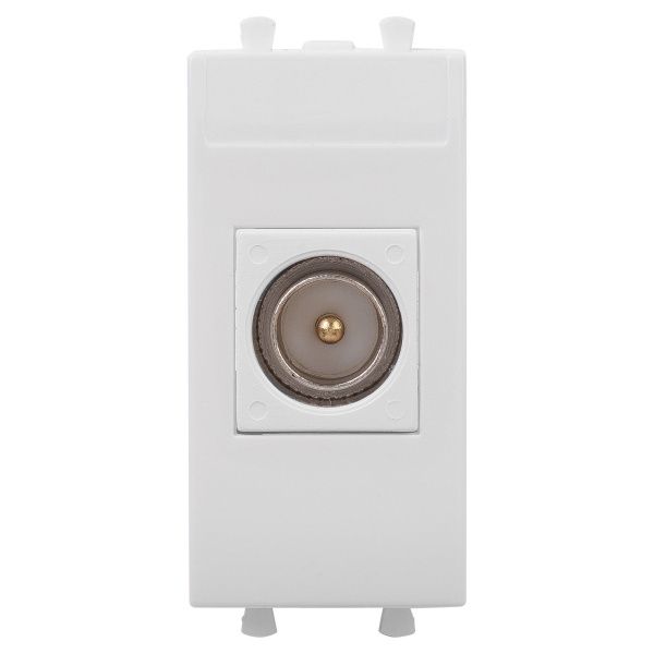 Розетка TV одиночная модульная, Avanti, белое облако, 1 модуль Розетка TV одиночная модульная, Avanti, белое облако, 1 модуль