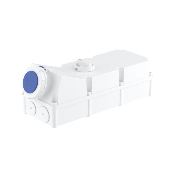 Розетка настенная с механической блокировкой и боковым расположением разъема WIS IP67 125А 2P+E 230В Розетка настенная с механической блокировкой и боковым расположением разъема WIS IP67 125А 2P+E 230В