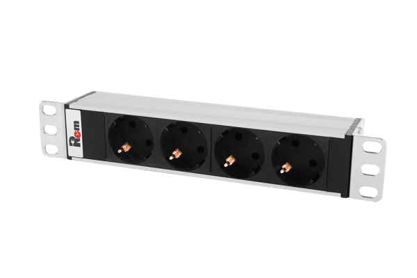 Гор блок розеток Rem-10, 1×10A, 4S, 10", вход C14 Гор блок розеток Rem-10, 1×10A, 4S, 10", вход C14