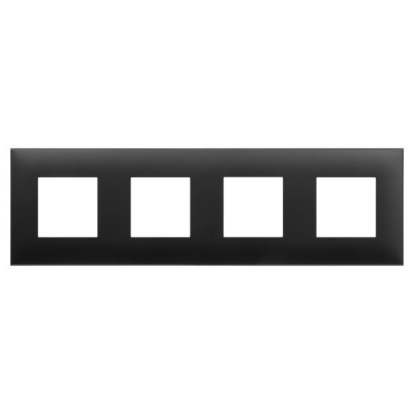 Рамка 4 поста (8 мод.), Avanti, черный матовый Рамка 4 поста (8 мод.), Avanti, черный матовый