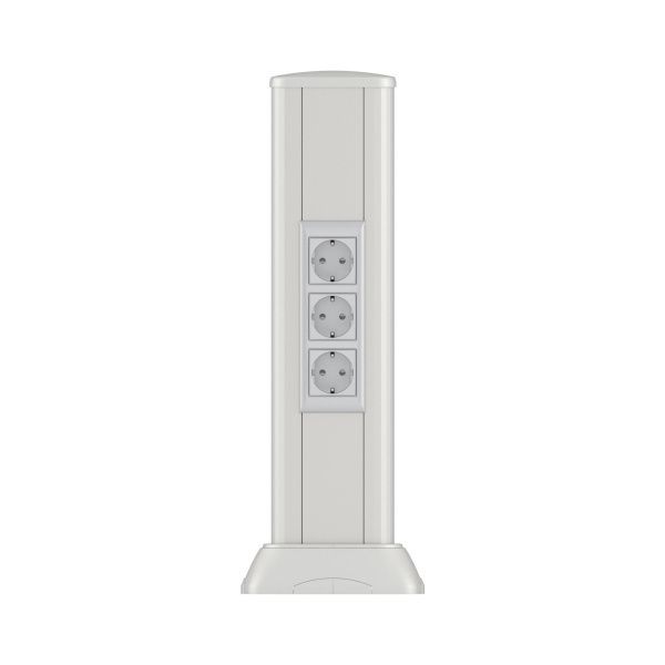 Алюминиевая колонна 0.5 м, цвет светло-серебристый металлик Алюминиевая колонна 0.5 м, цвет светло-серебристый металлик