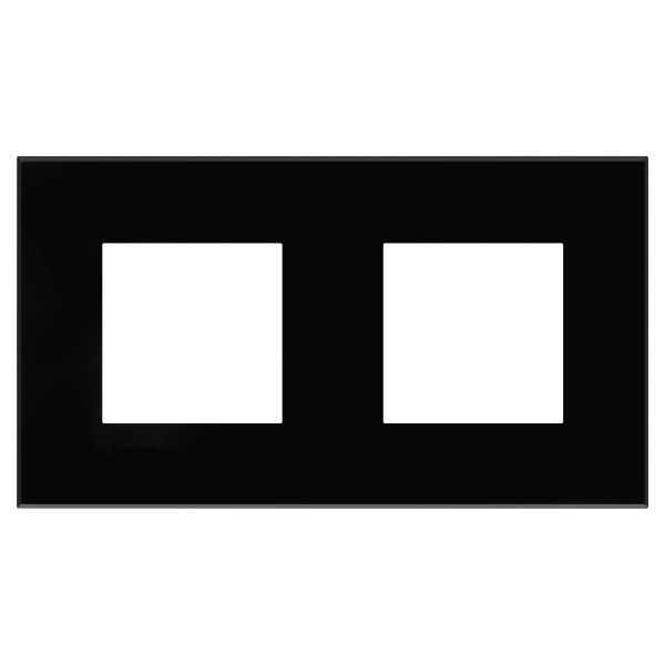 Рамка 2 поста (4 мод.), Avanti, черный квадрат Рамка 2 поста (4 мод.), Avanti, черный квадрат