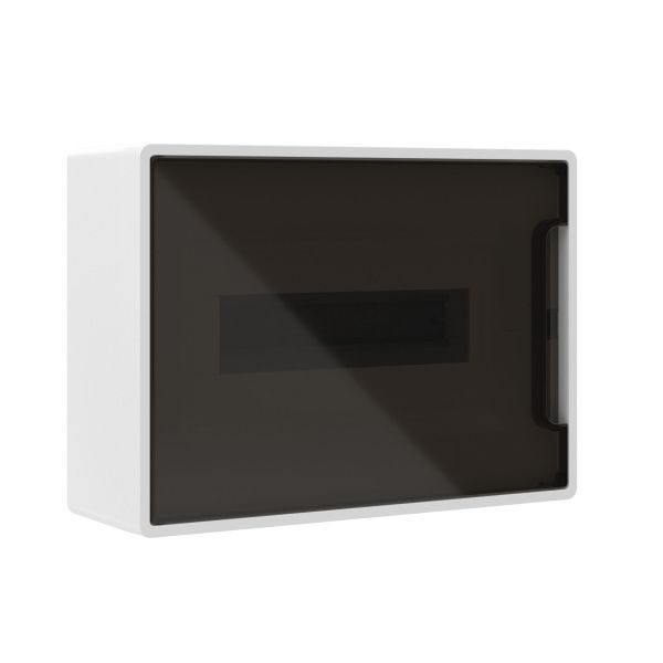 Щиток 12 мод настенный FRAME, белый, с тонированной дверцей, с 2 шинамиPEN на 6 и 8 отв. Щиток 12 мод настенный FRAME, белый, с тонированной дверцей, с 2 шинамиPEN на 6 и 8 отв.