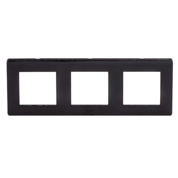 Рамка на 2+2+2 модуля (трехместная), черная Рамка на 2+2+2 модуля (трехместная), черная