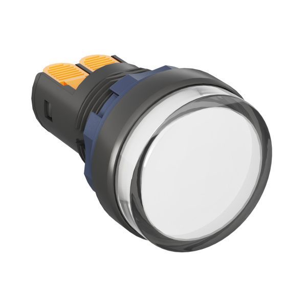 Сигнальный индикатор со встроенным диодом 220В, белый, зажим Plug-In Сигнальный индикатор со встроенным диодом 220В, белый, зажим Plug-In