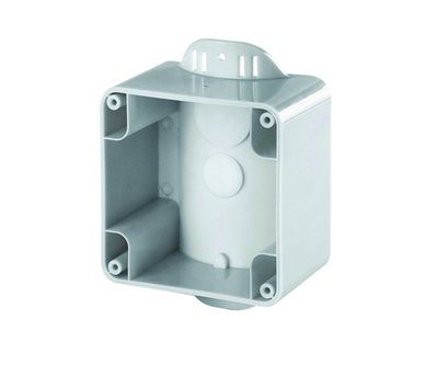 Коробка на столб. Монтаж сбоку Коробка на столб. Монтаж сбоку