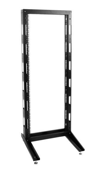 Стойка телекоммуникационная универсальная 33U однорамная, цвет черный Стойка телекоммуникационная универсальная 33U однорамная, цвет черный