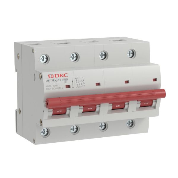 Автоматический выключатель модульный YON max типа MD125H, 10кА, 4 полюса, хар-ка B, 125А Автоматический выключатель модульный YON max типа MD125H, 10кА, 4 полюса, хар-ка B, 125А