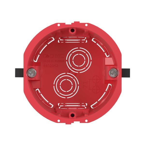 Подрозеточная коробка для полых стен, глубиной 60мм, 2 модуля Подрозеточная коробка для полых стен, глубиной 60мм, 2 модуля