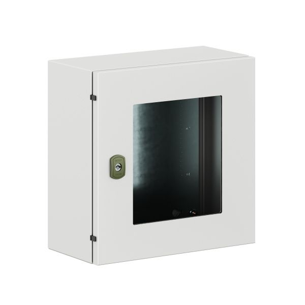 Корпус навесной уличный ST Outdoor с М/П с прозрачной дверью ВxШxГ 400x400x200 мм, IP66 Корпус навесной уличный ST Outdoor с М/П с прозрачной дверью ВxШxГ 400x400x200 мм, IP66