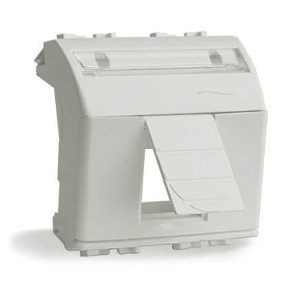 Адаптер для информационных разъемов R&M, белый, 2 мод. Адаптер для информационных разъемов R&M, белый, 2 мод.