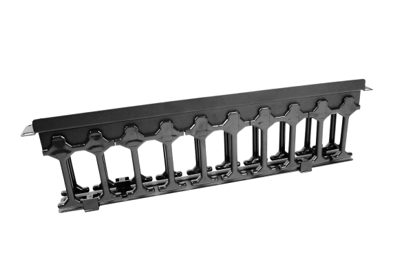 Горизонтальный кабельный органайзер с пластиковыми пальцами 19" 1U Горизонтальный кабельный органайзер с пластиковыми пальцами 19" 1U