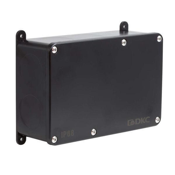 Коробка индустриальная 203х128х69 мм, IP68 с гладкими стенками, черная Коробка индустриальная 203х128х69 мм, IP68 с гладкими стенками, черная
