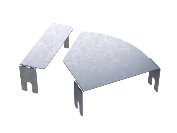 Крышка на горизонтальный изменяемый угол СРО 0-45град. 100, 1,2 мм Крышка на горизонтальный изменяемый угол СРО 0-45град. 100, 1,2 мм