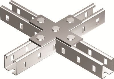 Пластина соединительная Х-обр., горячеоцинкованная Пластина соединительная Х-обр., горячеоцинкованная