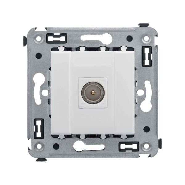 Розетка TV одиночная в стену, Avanti, белое облако Розетка TV одиночная в стену, Avanti, белое облако