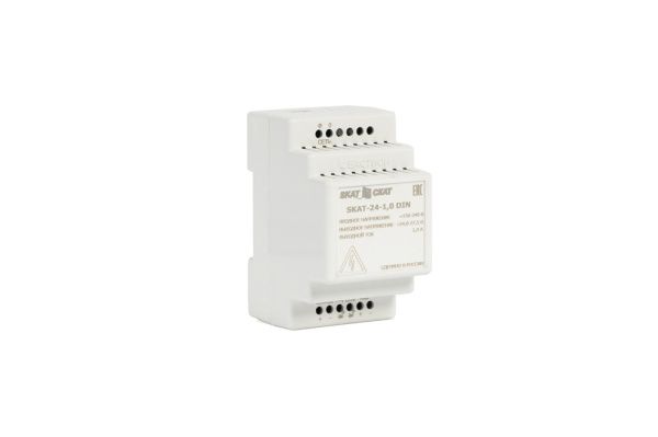 Источник вторичного электропитания SKAT-24-1.0 DIN (СКАТ ИБП-24/1-DIN) Источник вторичного электропитания SKAT-24-1.0 DIN (СКАТ ИБП-24/1-DIN)