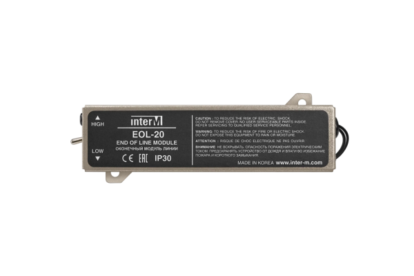 Оконечный модуль контроля трансляционных линий EOL-20 Оконечный модуль контроля трансляционных линий EOL-20