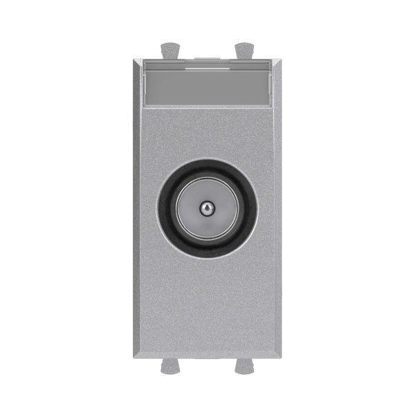 Розетка TV оконечная модульная, Avanti, закаленная сталь, 1 модуль Розетка TV оконечная модульная, Avanti, закаленная сталь, 1 модуль