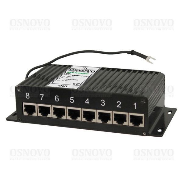 Устройство грозозащиты цепей Ethernet SP-IP8/1000(ver.2) Устройство грозозащиты цепей Ethernet SP-IP8/1000(ver.2)