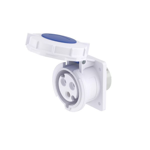 Розетка панельная PSS IP67 32A 2P+E 230В Розетка панельная PSS IP67 32A 2P+E 230В