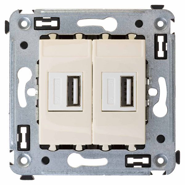 USB зарядное устройство в стену 2.1 А, Avanti, ванильная дымка USB зарядное устройство в стену 2.1 А, Avanti, ванильная дымка