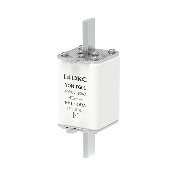 Предохранитель YON ножевого типа FG1 63А 690V характеристика aR Предохранитель YON ножевого типа FG1 63А 690V характеристика aR
