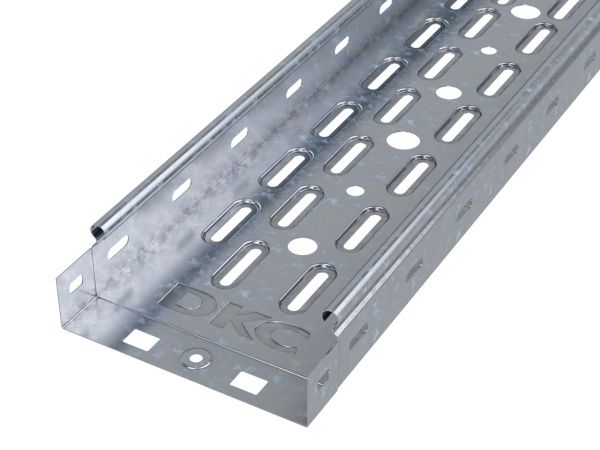 Лоток перфорированный 100х80 L 3000 толщиной 1 мм, нержавеющая сталь Лоток перфорированный 100х80 L 3000 толщиной 1 мм, нержавеющая сталь