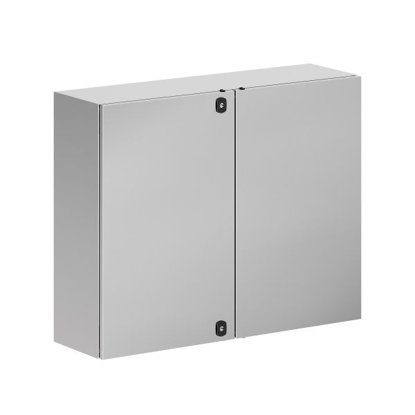 Корпус навесной STH с М/П двухдверный из нержавеющей cтали AISI304 ВxШxГ 800x1000x300 мм, без фланца, IP55 Корпус навесной STH с М/П двухдверный из нержавеющей cтали AISI304 ВxШxГ 800x1000x300 мм, без фланца, IP55