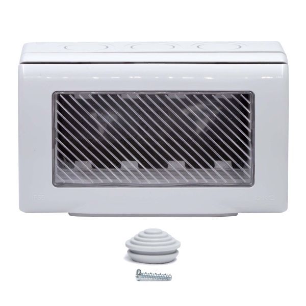 Модульная настен. коробка для эл/устан. изделий VIVA, IP55,4мод. Модульная настен. коробка для эл/устан. изделий VIVA, IP55,4мод.