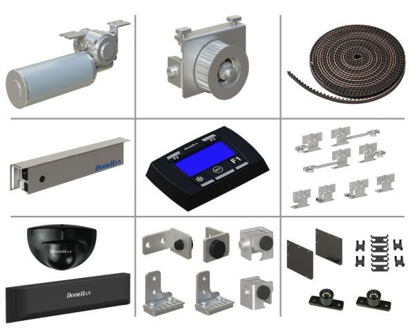 DOORHAN Комплект привода для телескопических раздвижных дверей, AD-SP-TELESCOPE DOORHAN Комплект привода для телескопических раздвижных дверей, AD-SP-TELESCOPE