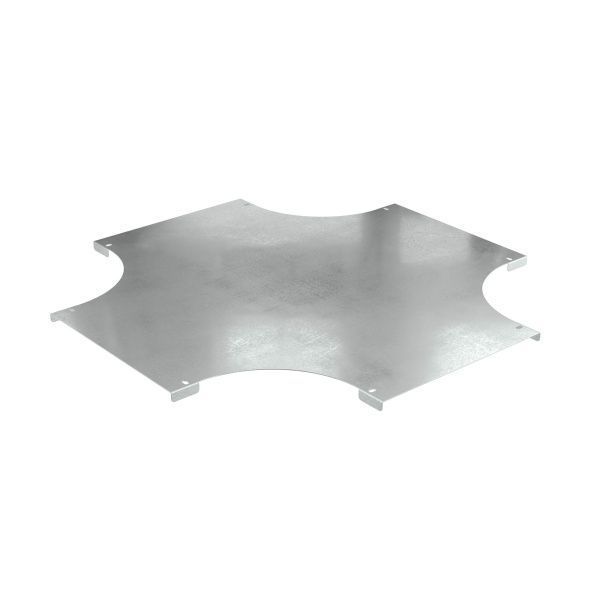 Крышка на ответвитель DPX Х-образный горизонтальный 400, в комплекте с крепежными элементами и соединительными пластинами, необходимыми для монтажа, горячеоцинкованная Крышка на ответвитель DPX Х-образный горизонтальный 400, в комплекте с крепежными элементами и соединительными пластинами, необходимыми для монтажа, горячеоцинкованная