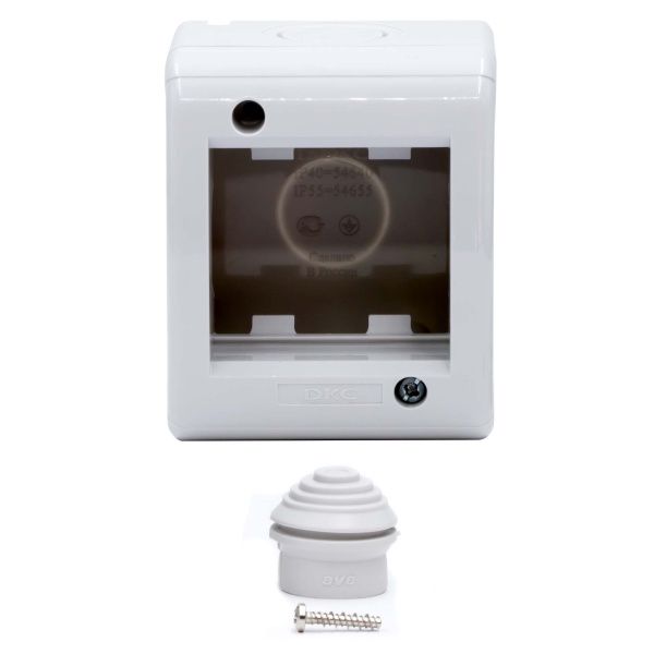 Модульная настен. коробка для эл/устан. изделий VIVA, IP40,2мод. Модульная настен. коробка для эл/устан. изделий VIVA, IP40,2мод.