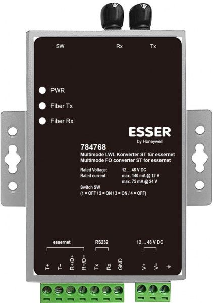 Оптоволоконный мультимодовый конвертер Esser by Honeywell784768 Оптоволоконный мультимодовый конвертер Esser by Honeywell784768
