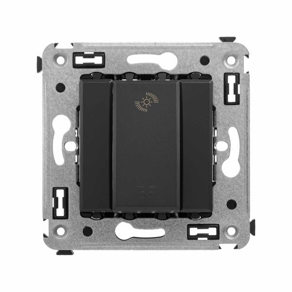 Диммер кнопочный в стену для LED ламп, Avanti, черный матовый Диммер кнопочный в стену для LED ламп, Avanti, черный матовый