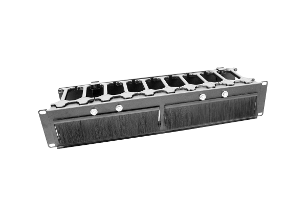 Горизонтальный кабельный органайзер с пластиковыми пальцами 19" 3U Горизонтальный кабельный органайзер с пластиковыми пальцами 19" 3U